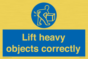 Lift heavy objects correctly
